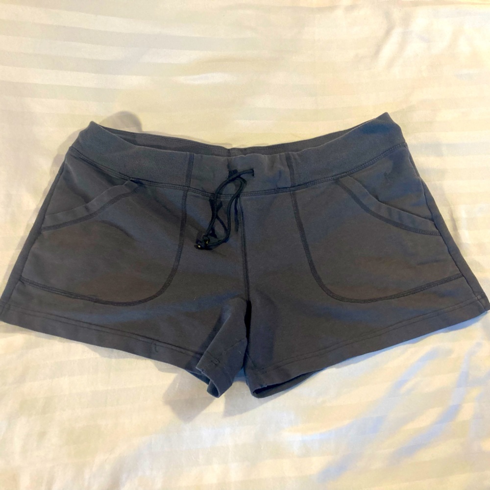 DARK GREY BOOTY SHORTS- short shorts for summer, loungewear, woman’s (M)